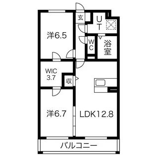 グランシャルム【2階】の間取り