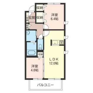 ヴィラーチェB【2階】の間取り