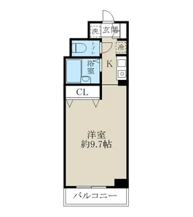 ハイブリッジ本町【4階】の間取り