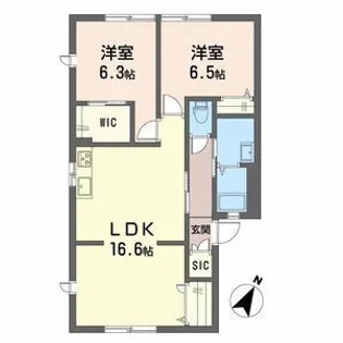 ヴィレスト 楓【1階】の間取り