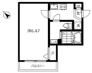 インベスト蒲田East【1階】の間取り
