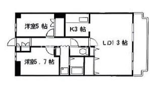 朝日プラザシティ八尾南1番館【10階】の間取り