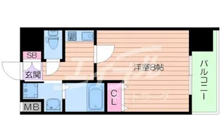 W.O.B.KYOBASHI【7階】の間取り