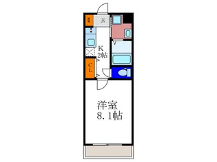 コンフォート下鴨【1階】の間取り