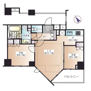 ルジェンテ高輪台【7階】の間取り