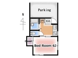コーポアルクス【1階】の間取り