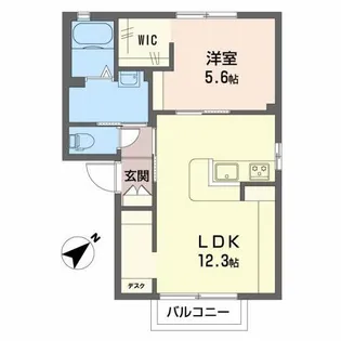 シャーメゾンナカシマ【1階】の間取り
