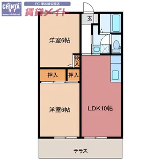 セントヒルズ E【2階】の間取り
