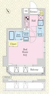 HY’s 梅島Confort【3階】の間取り