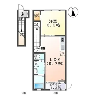 エスポア森本V【2階】の間取り