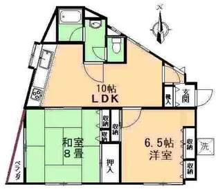 永井ビル【4階】の間取り
