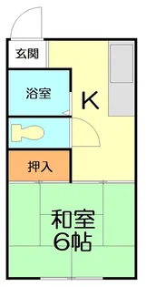 鈴木荘【2階】の間取り