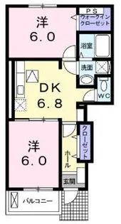 フォレストヒル A棟【1階】の間取り