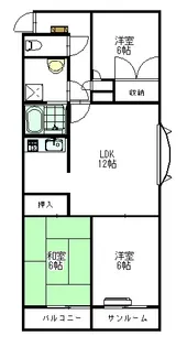 トロワ・ヴィラージュ【1階】の間取り