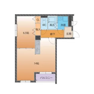 ハートフルマンション シンシア【2階】の間取り