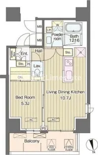ヴェルデコート西新宿【5階】の間取り