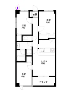 森戸マンション【1階】の間取り