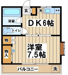 ベルハウス上石原【2階】の間取り