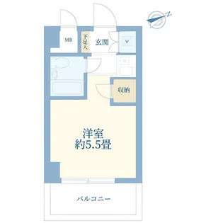 アペックス中村橋【4階】の間取り