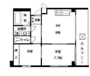 ファミーユ森下【7階】の間取り