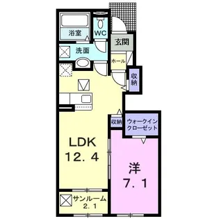 ブリーズ雨池 II【1階】の間取り