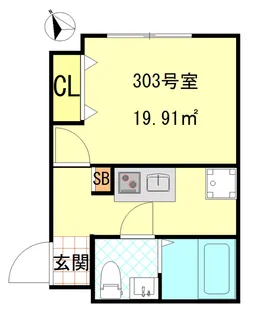 CFジオーレ小菅【3階】の間取り