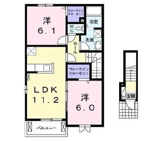 フォレスタ ヴェント【2階】の間取り