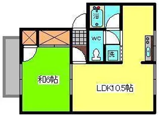 セジュール長瀬【1階】の間取り