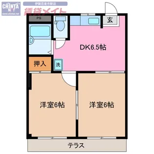 Palette Mita A棟【1階】の間取り