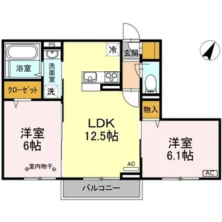 ドルフエンデIII【2階】の間取り