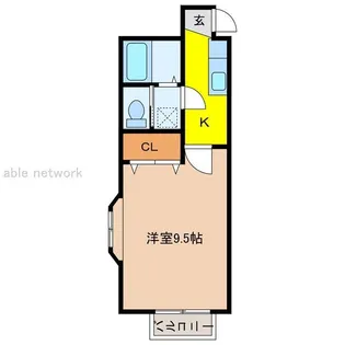 グランディア秋葉【2階】の間取り