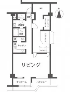 エバーグリーン下伊福【1階】の間取り
