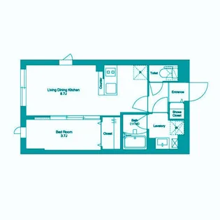 タスキリシェス池上【4階】の間取り