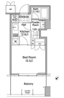 コンフォリア東池袋WEST【5階】の間取り