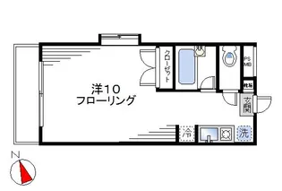 朝日代田ハイツ【1階】の間取り