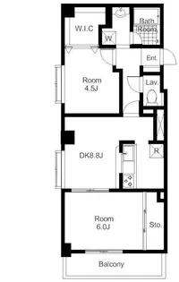 ジョワイユ用賀【4階】の間取り
