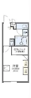 レオパレスオーロラ【2階】の間取り