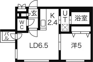 SUPERIAGE N19 WEST【5階】の間取り