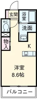 バンテージおりど【3階】の間取り