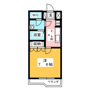 ベルファイブS【2階】の間取り