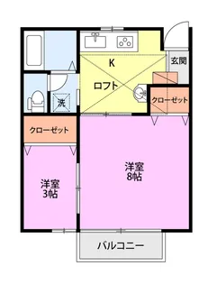 グリーンヒルズII【2階】の間取り