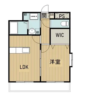 マリベール鶴島【3階】の間取り