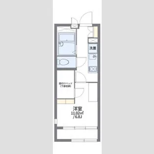 レオパレスサクラパークA【1階】の間取り