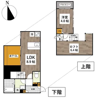 ADC熊本駅南R1933【1階】の間取り