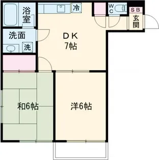 武蔵ハイツI【2階】の間取り