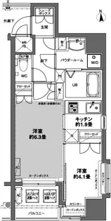 コンフォリア芝公園【12階】の間取り