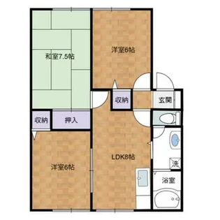 サンガーデンハギオA棟【2階】の間取り
