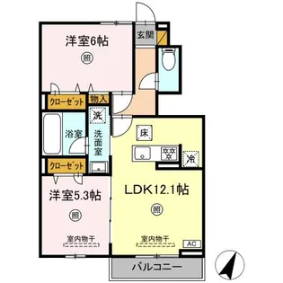 Orto Sole(オルト ソレ)【1階】の間取り
