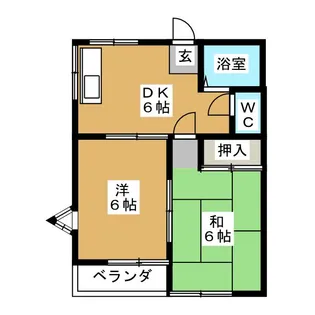 第2ハイツ【1階】の間取り