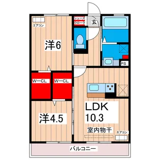 S.グランディール【2階】の間取り
